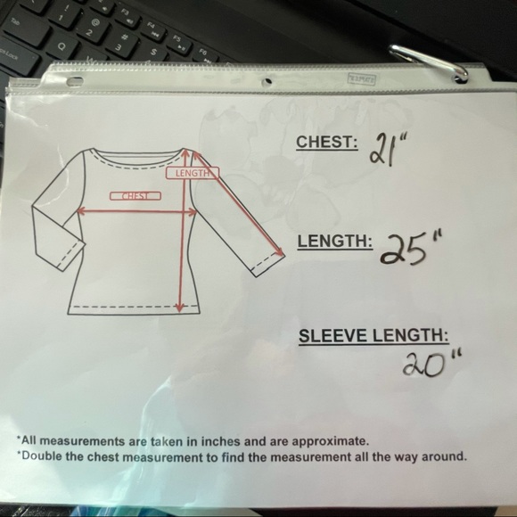 Talbots Striped Turquoise Blue Ruched 3/4 Sleeve - Picture 8 of 8